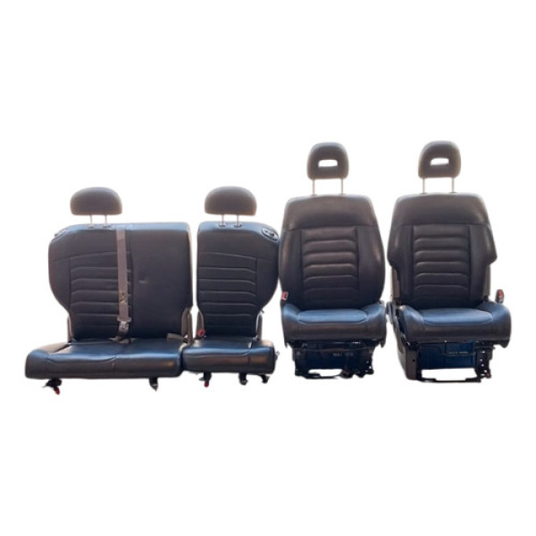 Jogo Bancos Completo Couro Chrysler Pt Cruiser Classic 2007 Preto