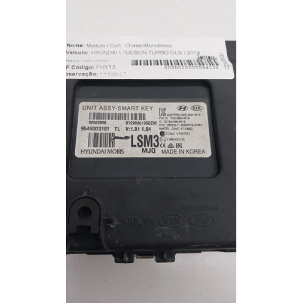 Modulo De Ignição New Tucson Gls 1.6 Gdi 2019