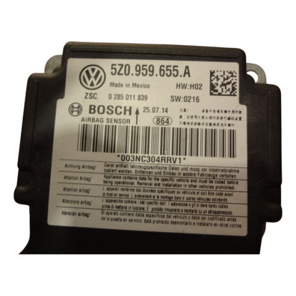 Modulo Deflagrado Vw Cross Fox 1.6 Msi 2014 5z0959655a