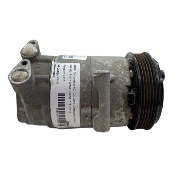 Compressor Ar Condicionado Fiat Argo Drive 1.3 2018