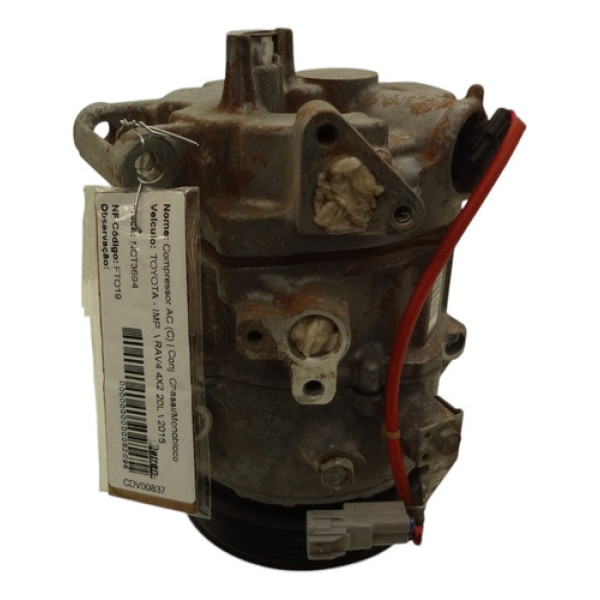 Compressor Ar Condicionado Toyota Rav4 2.0 4x2 2015 Gasolina