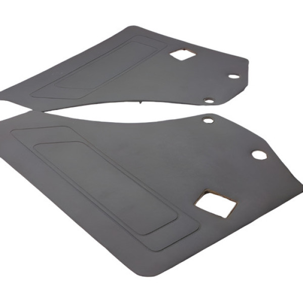 Par De Forros Traseiros Cinza Vw Gol 1.0 Cht 1995 Quadrado