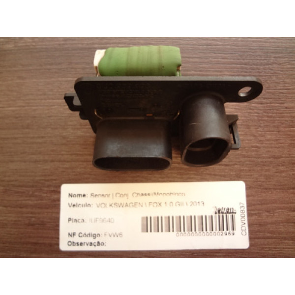 Resistência Eletro Ventilador Vw Fox 1.0 2013