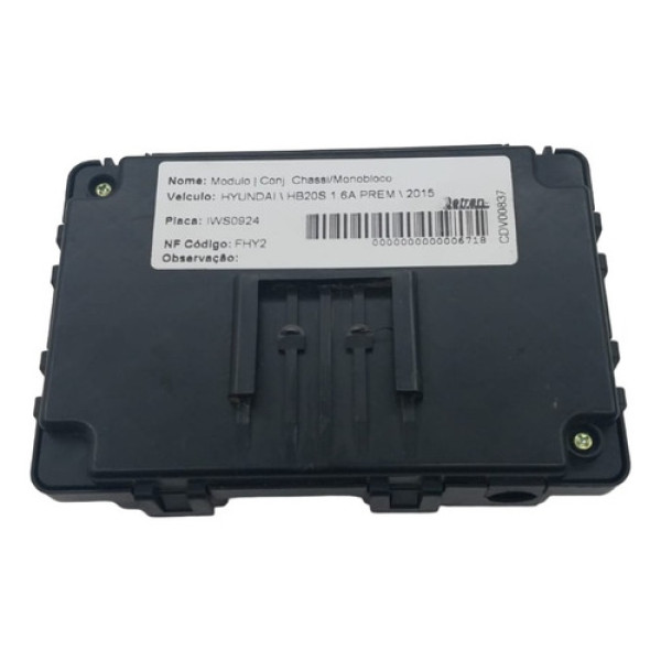 Modulo Bcm Conforto Hyundai Hb20s 1.6 Premium 2015