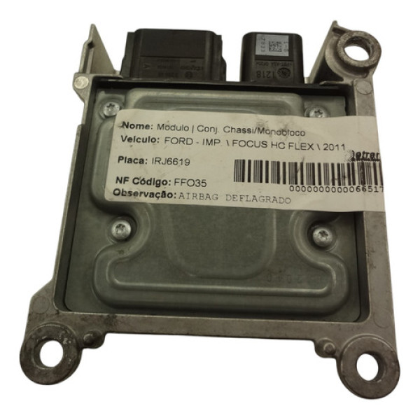 Modulo Impacto Deflagrado Ford Focus 1.6 2011   9m5t14b321