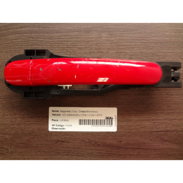 Maçaneta Externa Traseira Esquerda Vw Fox 1.0 2013 4 Portas