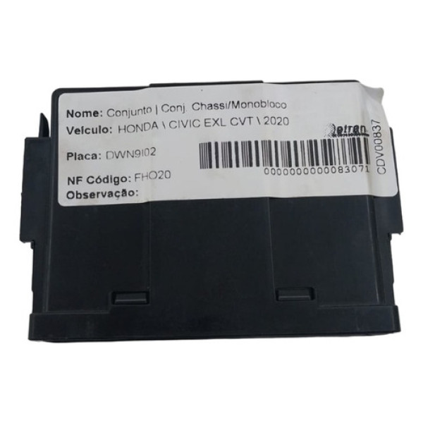 Modulo/caixa De Fusivel Honda Civic Exl 2.0 2020